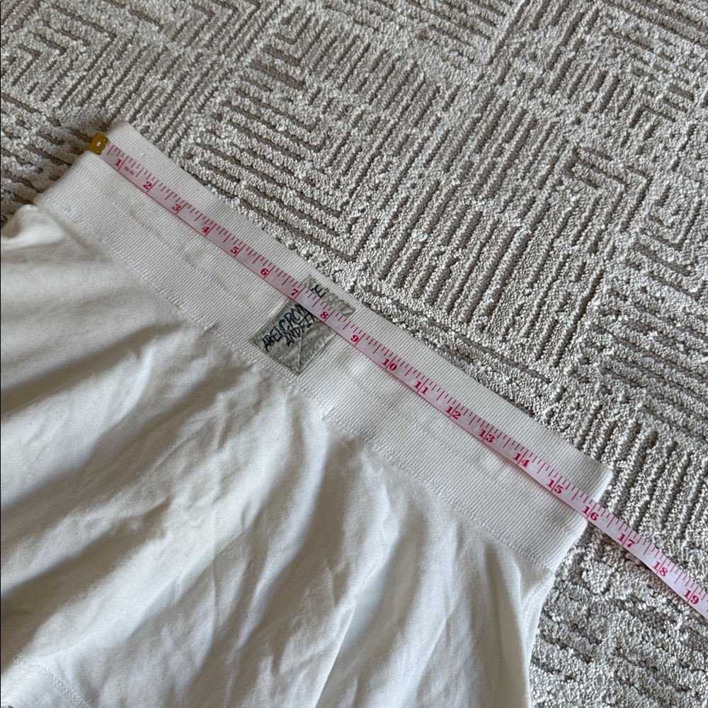 Y2K Abercrombie and Fitch Micro Mini Low Rise Terry Skirt Cream - Picture 7 of 8